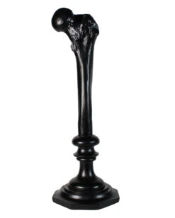 Schwarzer Oberschenkelknochen Kerzenhalter 34cm