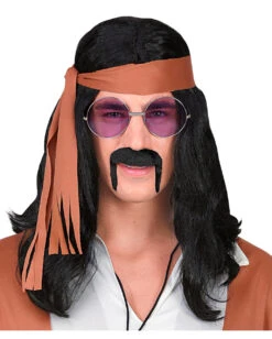 Macker Bart Economy Schwarz -Schattenfest Verkäufe schwarzer schnurrbart macker gangster schnauzbart hippie bart schwarzer bart aus kunsthaar 17379 002