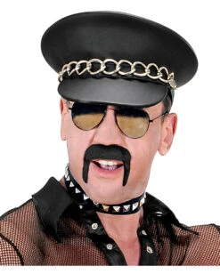 Macker Bart Economy Schwarz -Schattenfest Verkäufe schwarzer schnurrbart macker gangster schnauzbart hippie bart schwarzer bart aus kunsthaar 17379 003