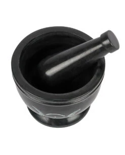 Schwarzer Triple Moon Mörser & Stößel 6 Schwarzer Triple Moon Mörser & Stößel -Schattenfest Verkäufe schwarzer triple moon moerser und stoessel black triple moon pestle and mortar wicca accessoire 50698 03