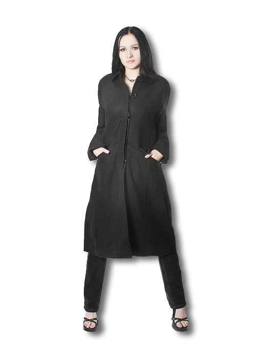 Schwarzer Kurzmantel 1 Schwarzer Kurzmantel