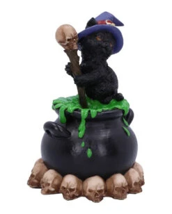 Schwarzes Kätzchen Mit Hexenkessel 12cm 7 Schwarzes Kätzchen Mit Hexenkessel 12cm -Schattenfest Verkäufe schwarzes kaetzchen mit hexenkessel black witches cat with witches cauldron halloween tischdekoration 50846 04