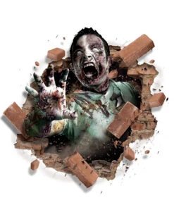 Selbstklebende 3D Deko Folie Zombie