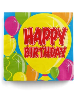 Servietten Ballon Happy Birthday