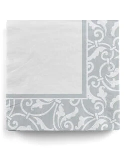 Silber Ornament Servietten 16 St.