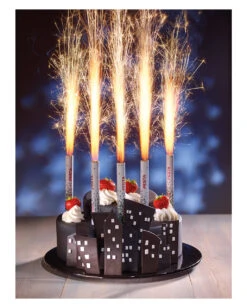 Torten-Fontäne Silber 3 St. -Schattenfest Verkäufe silberregen fontaenen silber tortenfontaene fuer geburtstage und hochzeiten 27466 2