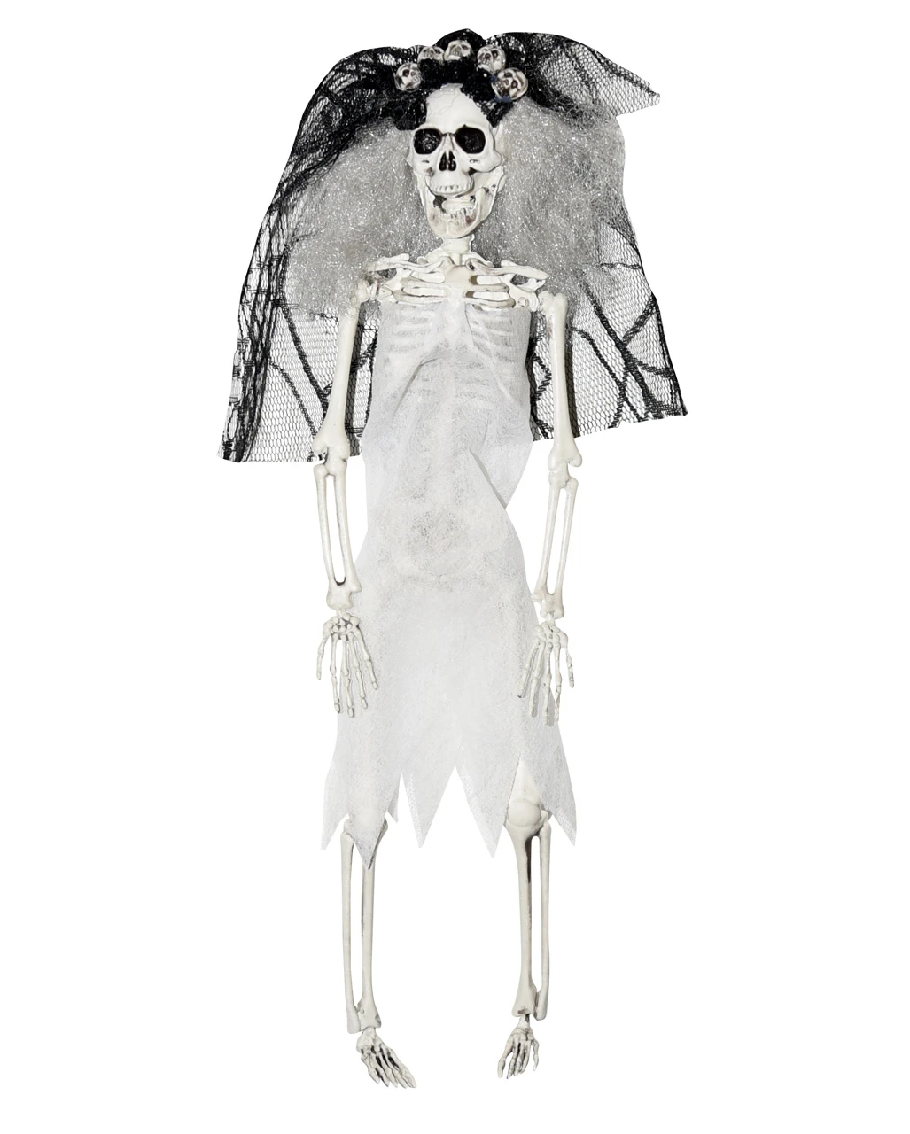 Skelett Braut Mit Schleier 40cm 1 Skelett Braut Mit Schleier 40cm