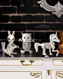 Skelett Einhorn Als Gerippe 18cm -Schattenfest Verkäufe skelett einhorn einhorn skelett als knochengerippe unicorn skeleton halloween deko 39621 03