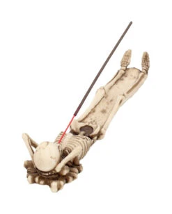 Skelett "Take It Easy" Räucherstäbchenhalter 27cm -Schattenfest Verkäufe skelett take it easy raeucherstaebchenhalter skeleton insence holder gothic deko gothic wohnaccessoire 51017 05