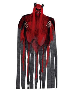 Skelett Teufel Hängefigur Mit Leuchtenden Augen 150cm