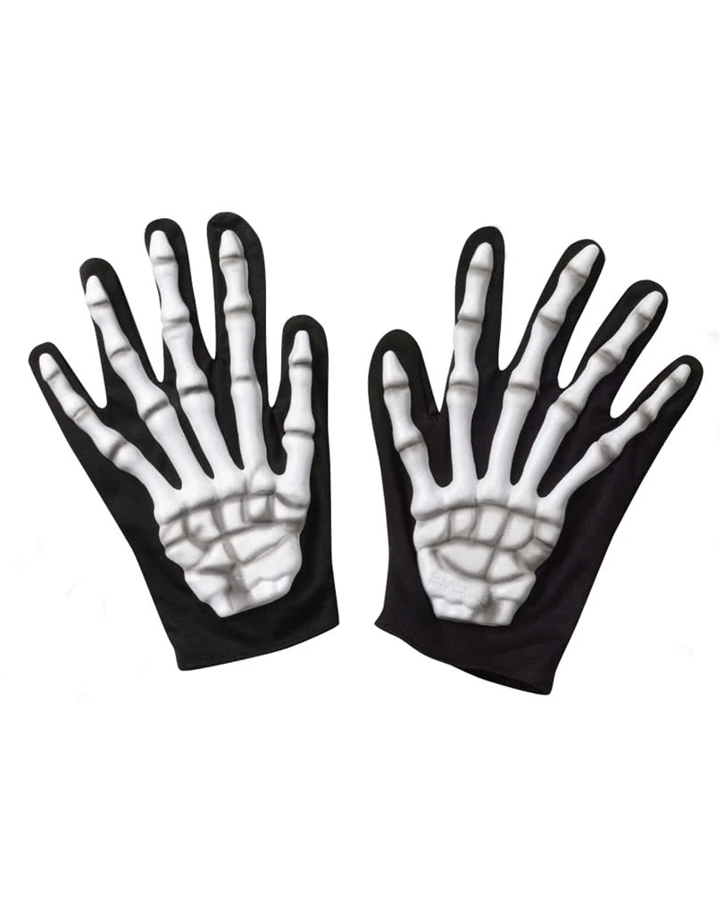 Skelett Handschuhe Mit Knochenapplikation 1 Skelett Handschuhe Mit Knochenapplikation