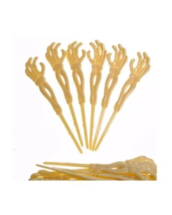 Skelett Hand Partypicker 72 St. -Schattenfest Verkäufe skelkett hand partypicker skeleton food picks halloween cocktailspiesschen bild2 29215