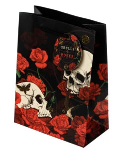 Skulls & Roses Geschenktasche 23x17cm