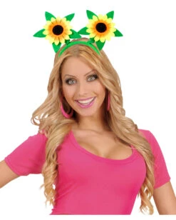 Sonnenblumen Haarreif -Schattenfest Verkäufe sonnenblumen haarreif kostuemzubehoer sunflower hairband sunflower head bopper 29689 4