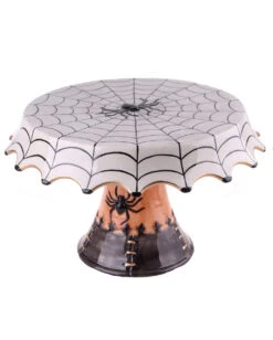 Spinne & Spinnweben Keramik Tortenplatte 30cm