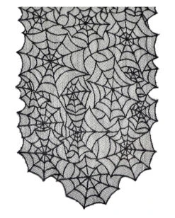 Halloween Spinnweben-Tischläufer