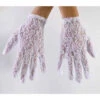 Weiße Spitzenhandschuhe