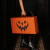 Spooky Pumpkin Vintage Koffer Orange