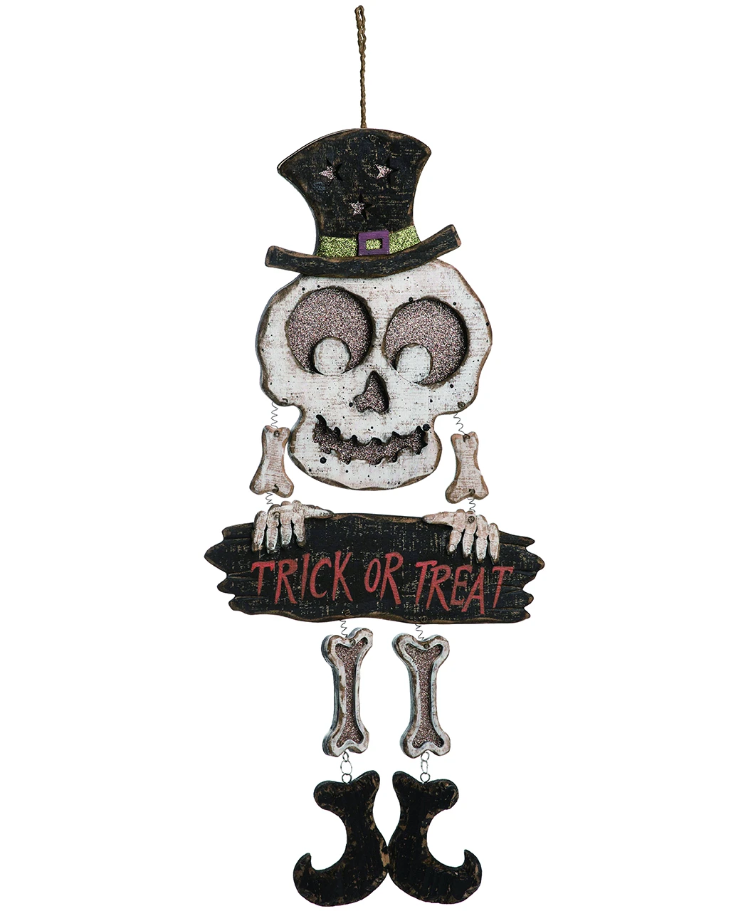 Spooky Skelett Halloween Dekoschild 1 Spooky Skelett Halloween Dekoschild