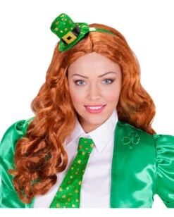 St. Patricks Day Haarreif Mit Mini-Hut -Schattenfest Verkäufe st patricks day haarreif mit mini hut gluecksbringer haarschmuck irischer feiertag kopfschmuck 29863 03