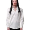 Gothic Männerhemd Creme