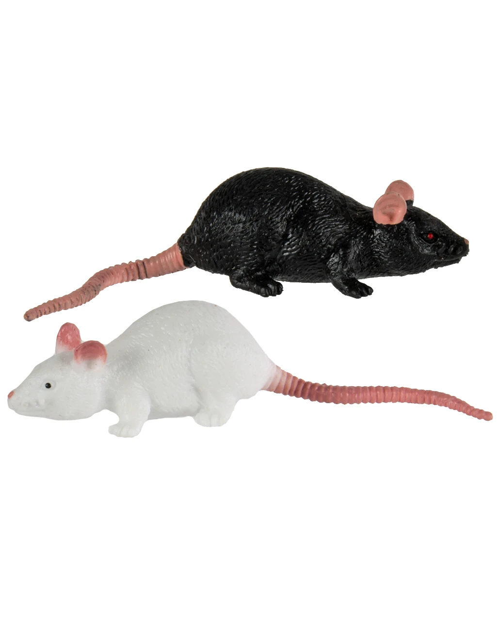 Stretch Ratte 11cm - Schwarz / Weiß 1 Stretch Ratte 11cm - Schwarz / Weiß