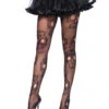 Sugar Skull Netzstrumpfhose