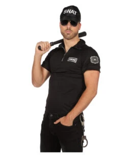 SWAT Agent Herren Kostüm-Shirt