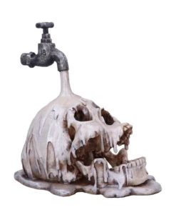 Tapped Drowning Totenschädel -Schattenfest Verkäufe tapped drowning totenschaedel deko gothic halloween und horror deko tapped drowning skull decor 51004 4