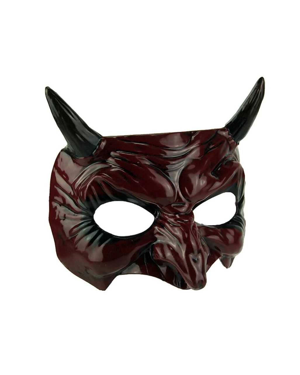 Teuflische Goblin Maske Mit Hörner 1 Teuflische Goblin Maske Mit Hörner