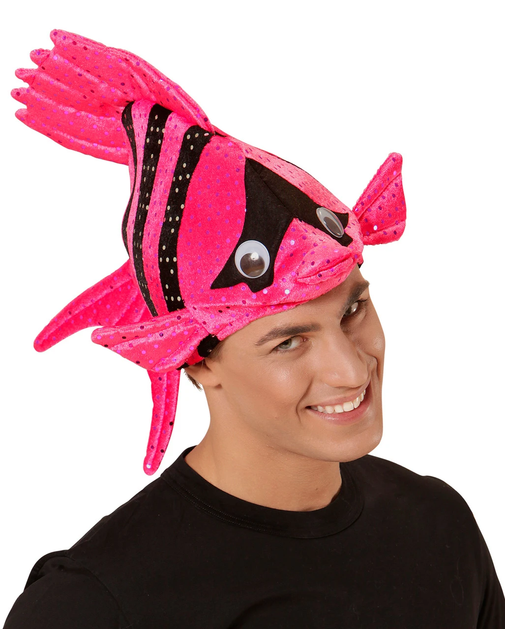 Tropischer Fischhut Pink 2 Tropischer Fischhut Pink – Bild 2