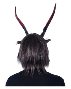 Gehörnte Krampus Maske Mit Kunstfell -Schattenfest Verkäufe underworld overlord maske biest mit riesen hoernern latexmaske fuer halloween und fasching zagone overlord mask 28300 4
