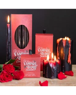 Vampirblut Spitzkerzen 8 St. -Schattenfest Verkäufe vampirblut spitzkerzen vampir blood taper candles gothic kerzen gothic deko 54305 05
