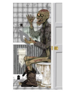 Skelettmotiv Klotür Dekofolie