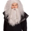 Vikinger Perücke Mit Bart Grau