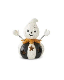 Vintage Halloween Pumpkin Geist LED Figur 10cm
