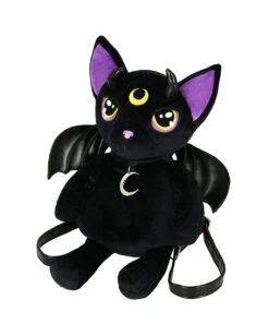Violet Dämonia Katzen Plüsch Rucksack -Schattenfest Verkäufe violet daemonia katzen pluesch rucksack violet demonic kitty plush backpack gothic merchandise 50584 05