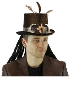 Voodoo Zylinder Mit Dreadlocks -Schattenfest Verkäufe voodoo zylinder mit dreadlocks voodoo zylinder mit rastalocken voodoo top hat 50509 03