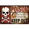 Warnschild Poison Keep Out