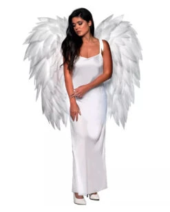 Federlose Weiße Flügel 90cm 3 Federlose Weiße Flügel 90cm -Schattenfest Verkäufe weisse engelsfluegel angel wings white kostuemzubehoer engel weihnachtsengel fluegel 54398 2