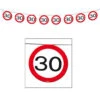 Wimpelkette Verkehrsschild 30