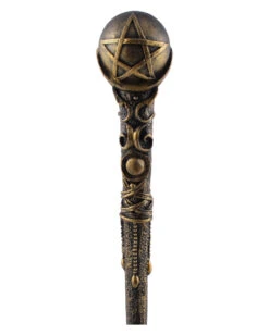 Zauberstab Spellbound Mit Pentagramm Kugel -Schattenfest Verkäufe zauberstab spellbound mit pentagramm kugel magic.wand with pentagramm orb 38921 02