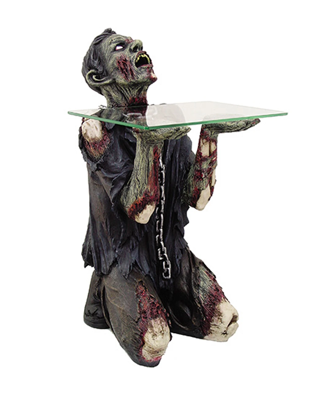 Zombie Mit Glasplatte Als Beistelltisch 56cm 1 Zombie Mit Glasplatte Als Beistelltisch 56cm