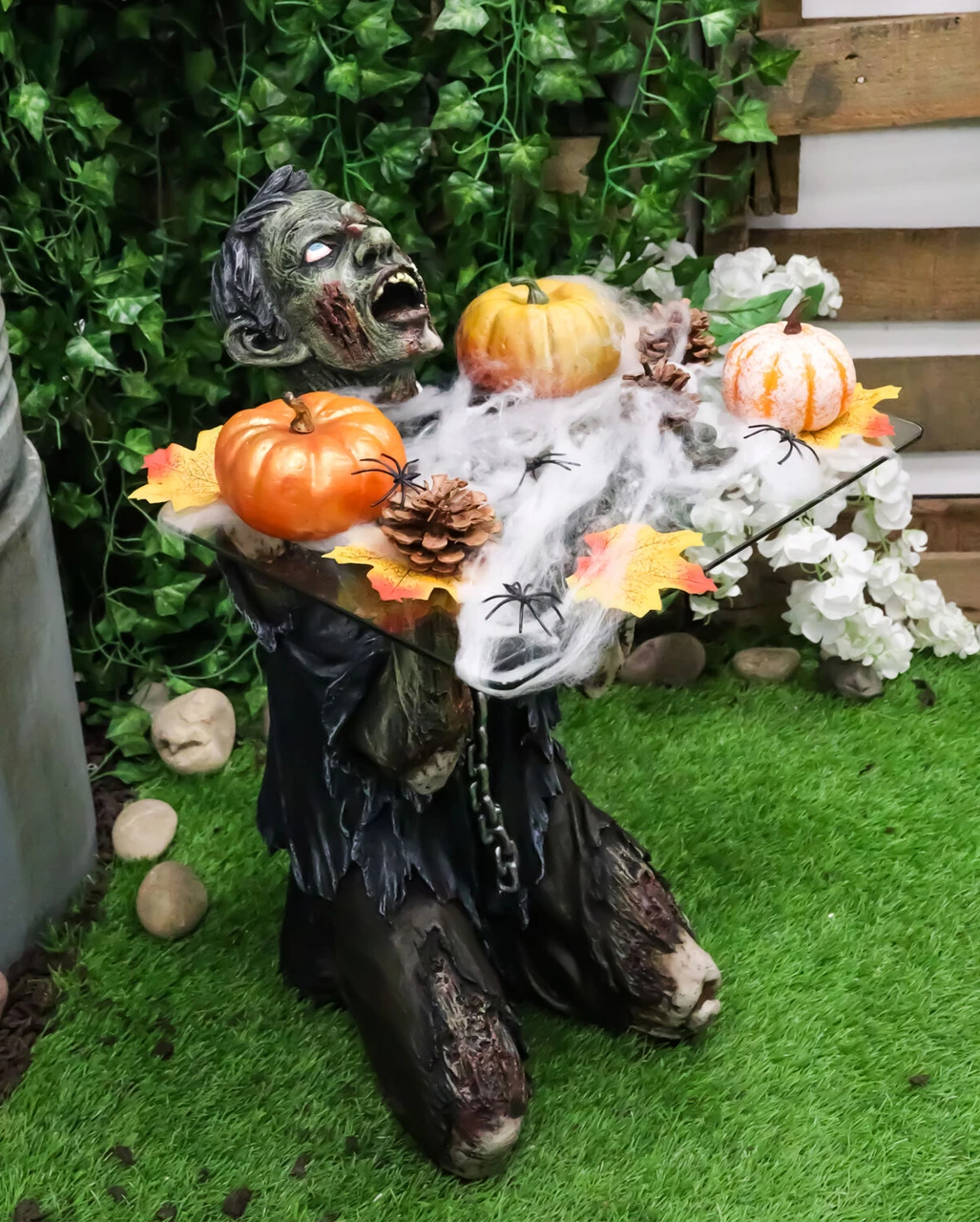 Zombie Mit Glasplatte Als Beistelltisch 56cm 2 Zombie Mit Glasplatte Als Beistelltisch 56cm – Bild 2