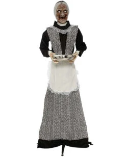 Zombie Dienstmädchen Mit Licht & Sound 155cm