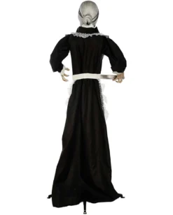 Zombie Dienstmädchen Mit Licht & Sound 155cm -Schattenfest Verkäufe zombie dienstmaedchen mit licht und sound 155cm zombie maid with light and sound halloween animatronics 53364 3