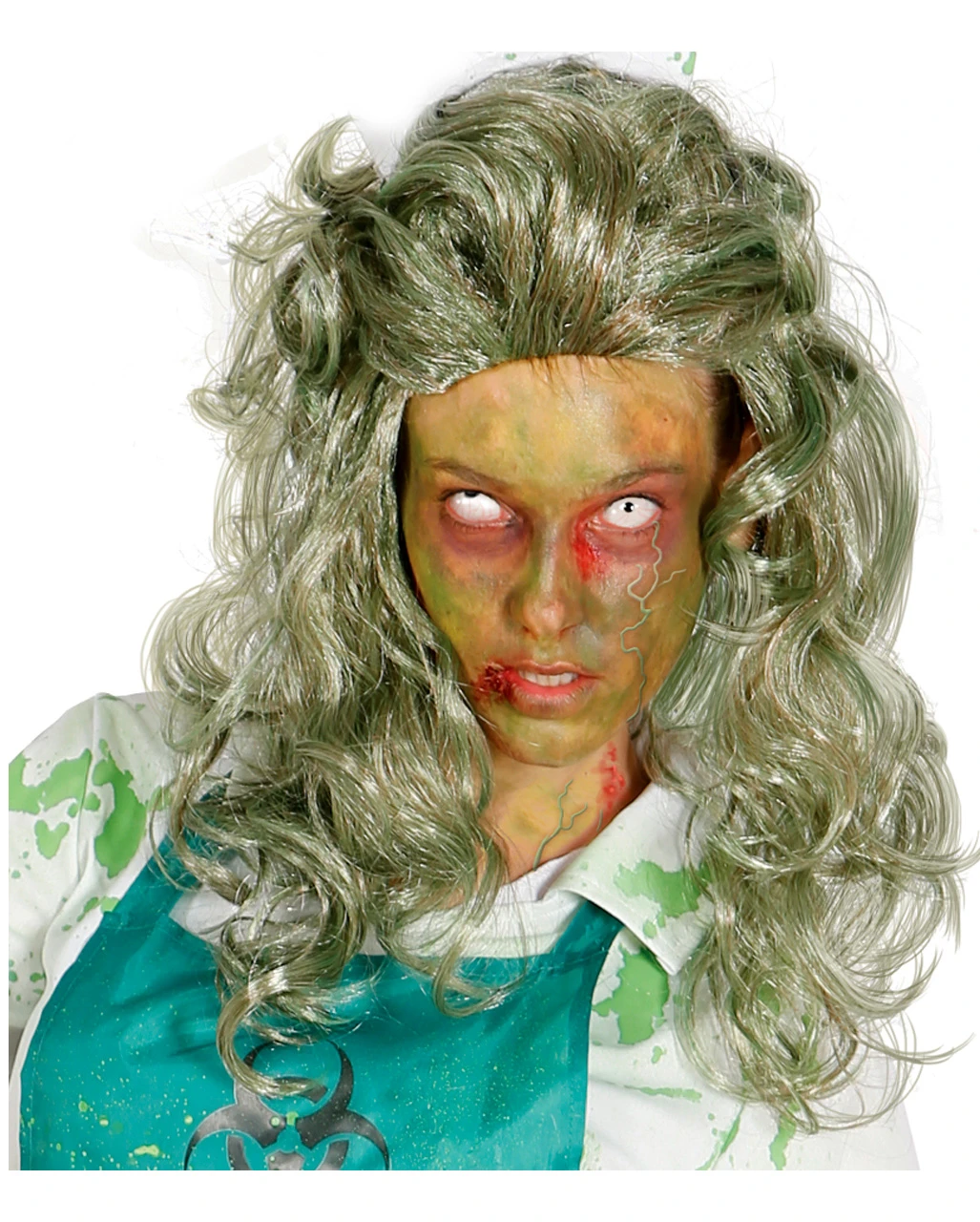 Zombie Damenperücke 1 Zombie Damenperücke